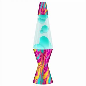 LAVA 14.5" Modern Pink Swirl Novelty Table Lamp Electric Motion Light New Open